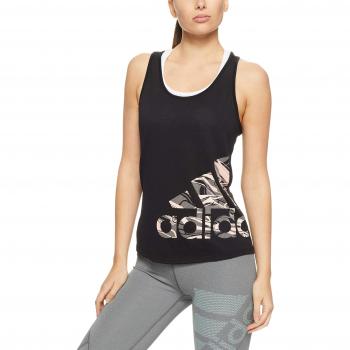 adidas Adi Logo Tank, otoño/Invierno, Mujer, Color Negro, tamaño Medium