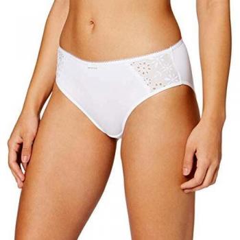 Dim Slip Generous Limited Edition Broderie Anglaise Cierre, Blanc