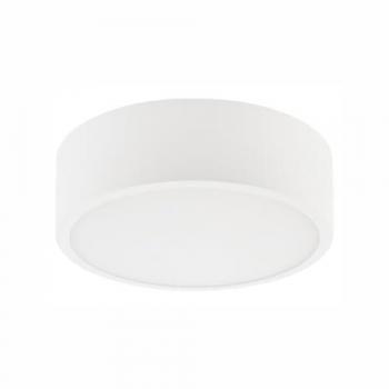 Lámpara de Techo Dante EPIKASA, Acero y Vidrio Blanco, 26x26x8 cm