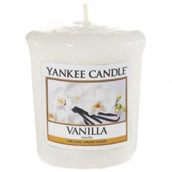 YANKEE CANDLE 49 g Vainilla Vela Votiva, Cera, Blanco, 5.0x4.5x5.3 cm