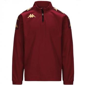 Sudadera Kappa Gassolo Media Cremallera Roja para Hombre