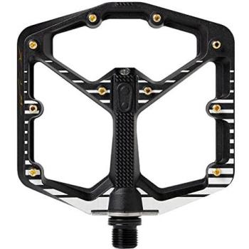 Crankbrothers Pedales de Plataforma Stamp 7 Fabio Wibmer Edición, Color Negro y Blanco, Tamaño Grande (L), Peso 1672 g