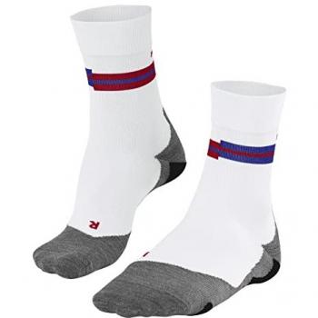 Falke RU5 Race Running Socks Men - white - Size: 46-48, Ultralight Cushioning, Anti Blister, Light Compression, Thin, Vegan, Ideal For Competition, Quick-Drying, Breathable, Sustainable Functional Yarn