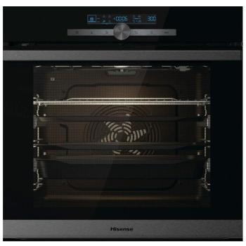 Horno Multifuncional Pirolítico con Vapor y Freidora de Aire Sin Aceite Hisense BSA65334PG 77 Litros Negro