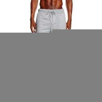 Hom Laurent Short Jersey Fitté, Parte Inferior Del Pijama Para Hombre, Gris, XX-Large