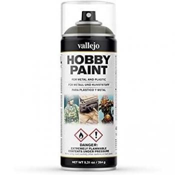 Spray Acrílico Vallejo Verde Oliva 4BO (400ml) para Miniaturas con Acabado Mate