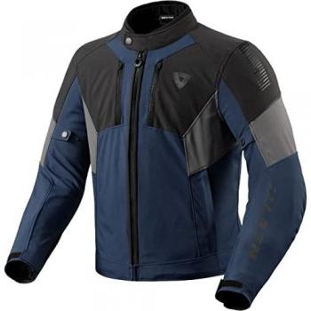 REV'IT! Chaqueta de Moto Catalyst H2O Azul-Negro, chaqueta textil de motocicleta, impermeable, color azul y negro, talla 3XL