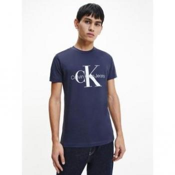 Camiseta Calvin Klein Jeans Core Monogram Slim Azul