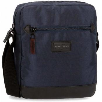 Pepe Jeans Lambert Bandolera Grande Portatablet 9,7 Azul 23x27x6 cms Poliéster