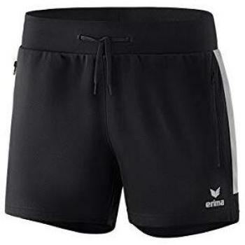 Erima Women's Worker Squad Training Shorts - Black/Silver Grey