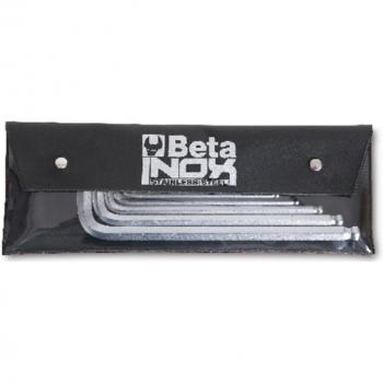 Beta Tools 96BPINOX-AS/B8 8pc Stainless Steel Ball Head Offset Hex Key Set