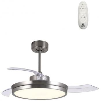 Ventilador DC Areca Níquel LED 48W