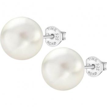 Pendientes Time Road WS00001/12 de Plata con Perla Acabado Brillo Infantil