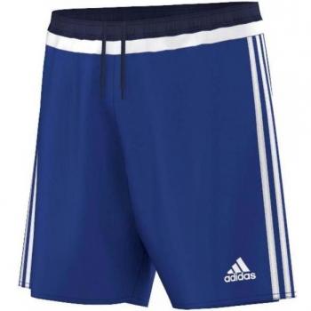 adidas Camp 15 Sho - Pantalón corto para hombre, color azul / blanco, talla 152