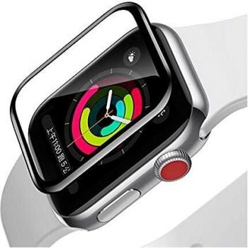 Protector de Pantalla Curvo Completo Baseus para Apple Watch 42 mm - Vidrio Templado Negro