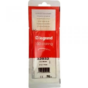 Brida Colring de Nylon 66, Incolora, 2.4 x 180 mm, No reutilizable