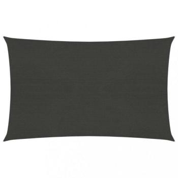 Toldo de vela gris antracita HDPE 160 g/m² 5x7 m