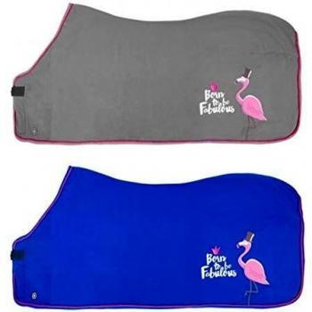 PFIFF Fabulous Flamingo - Manta para Caballo, Gris, 145cm