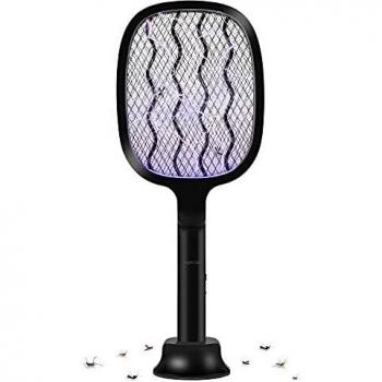 Night Cat Eléctrico Mosquito Mosca 3000V Fly Bugs Matamoscas Zapper Lámpara USB C Luz UV Recargable
