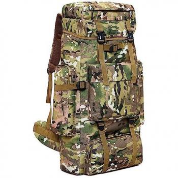 Mochila de Senderismo Impermeable 80L para Montañismo, Escalada y Camping - Unisex