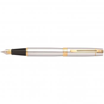 Sheaffer 300 - Pluma estilográfica con grosor medio, color cromo