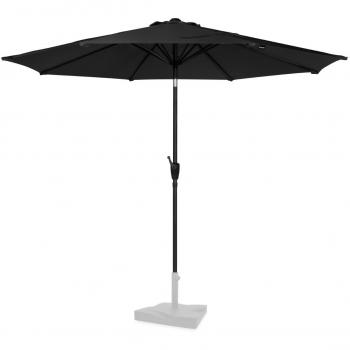 Sombrilla Recanati Premium Inclinable Ø300cm - Lona resistente a los rayos UV UPF 50+ - Color Antracita/Negro - Incluye funda
