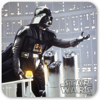 Logoshirt - Guerra de Las Galaxias Posavasos - Star Wars Coaster - Darth Vader - The Power - Coloreado - Diseño Original con Licencia