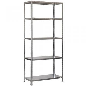 Estantería Metálica de Almacenaje Galvanizada con 5 Baldas Ajustables, Soporte de 100 kg por balda, Dimensiones 1800x800x400 mm, Incluye Tornillos - SimonRack Comfort