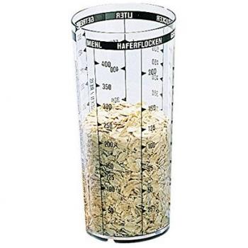 Vaso Medidor de Plástico Transparente, 500 ml, con Escalas para Medir Ingredientes sin Pesar
