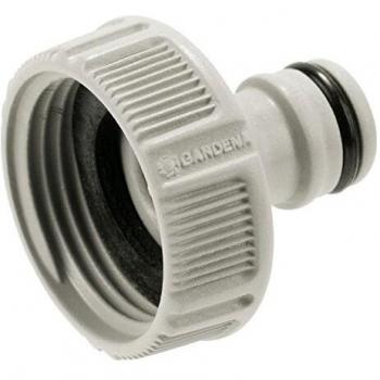 Gardena 18202-20 grifos con Rosca, conexión a Prueba de Agua, fácil manejo, Gris, 33,3 mm
