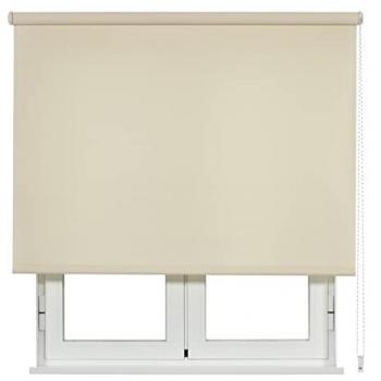 Estor Enrollable Traslúcido Básico 150x250 cm Beige - Fabricado en España - Garantía 5 Años