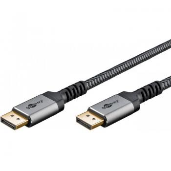 DisplayPort 1.4 Cable, 2m, 8K @ 60Hz, Sharkskin Grey