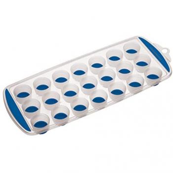 Bandeja Flexible para Cubitos de Hielo Azul, 29.9x11.9x2.5 cm