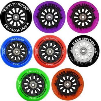 Ruedas de Patinete Slamm 100mm Núcleo de Nylon ABEC 7 Azul