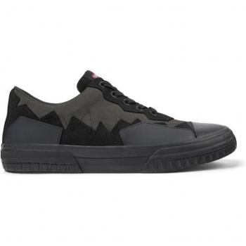 CAMPER Camaleon Safa Sneakers for Men - Grey, Black, Size 43, Cotton Fabric