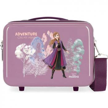 Disney Frozen Adventure of My Mind - Neceser rígido para niños, material ABS, capacidad 9L, color Morado