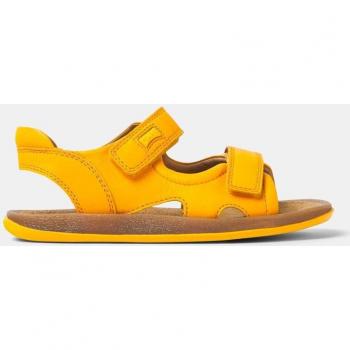 CAMPER Bicho Sandals for Girls - Orange, Smooth Leather, Size 30 and Size 12