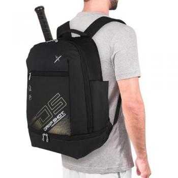 Mochila de Pádel Drop Shot Bentor Lima Negra y Dorada