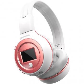 Auriculares Deportivos Plegables Inalámbricos con Radio FM LED, Soporte para Teléfono, Bluetooth y Micrófono