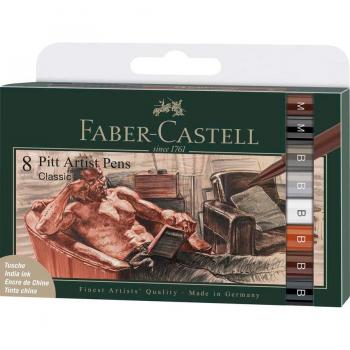 Rotuladores Faber-Castell Pitt Artist Pen Classic 8 colores