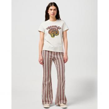 Pantalón Wrangler Vaquero de Campana a Rayas Estilo Retro