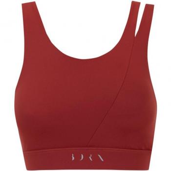Top de mujer Gaia Born Living Yoga - Sujetador deportivo con soporte medio, color naranja, talla L