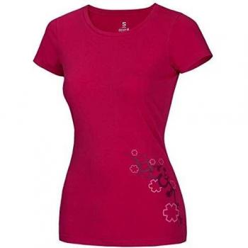 Ocun – Blooms T – Camiseta para Mujer, Color Fresh Pink, tamaño Medium