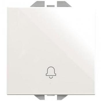 Pulsador Timbre Eléctrico Simon 270 Blanco, Fácil Instalación, Empotrable, Apto para Interiores (IP20)
