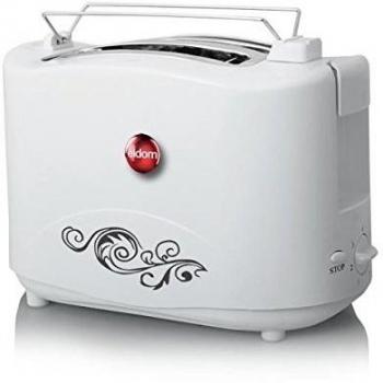 Tostador ELDOM TO17, 750W, Color Blanco, Tostadas Crujientes - Para el Desayuno!