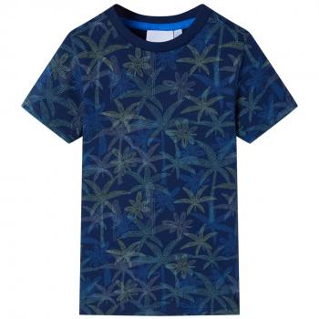 Camiseta infantil azul marino 140