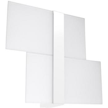 Aplique de pared Massimo Blanco G9, Cristal y Acero, 2 Bombillas, Iluminación LED Interior, 28cm