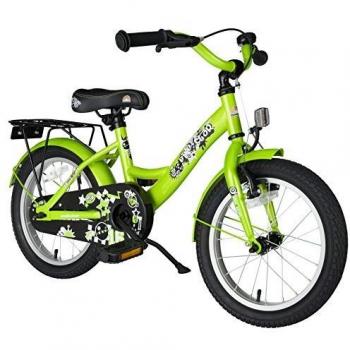 Bicicleta Infantil BIKESTAR Clásica 16 Pulgadas Verde para Niños de 4 a 5 Años, 1 Velocidad, Tamaño de Silla 24.5 cm