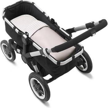 Saco de Capazo para Bebé Nora Baby Bags Dulce Vichy Rosa 35X80X6 cm con Colchoneta