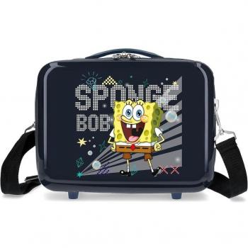 Neceser Movom Bob Esponja Bob Party rígido adaptable a trolley